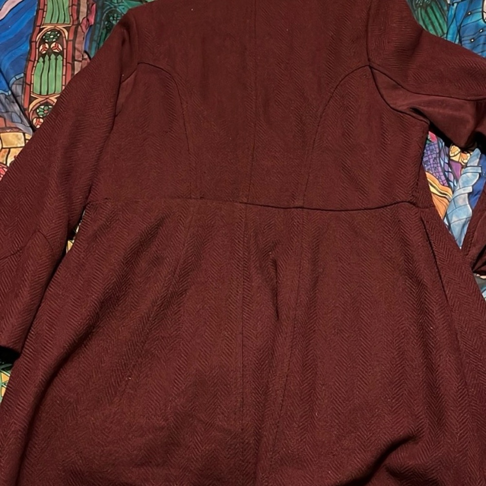 Torrid Size 2 Military Style Jacket Maroon
